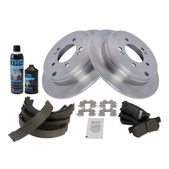 TRQ® - Performance Semi-Metallic Rear Brake Kit