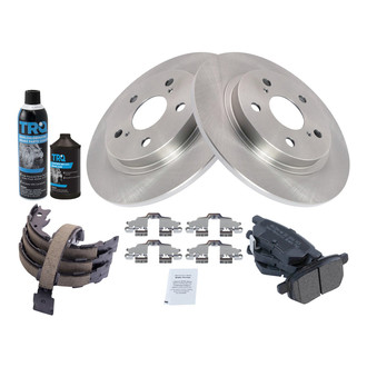 TRQ® - Performance Semi-Metallic Rear Brake Kit
