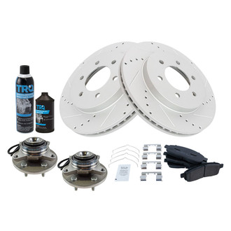 TRQ® - Performance Semi-Metallic Front Brake Kit
