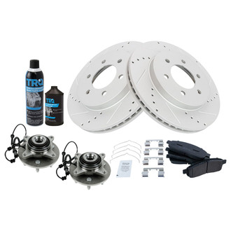 TRQ® - Performance Semi-Metallic Front Brake Kit