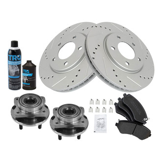 TRQ® - Performance Semi-Metallic Front Brake Kit