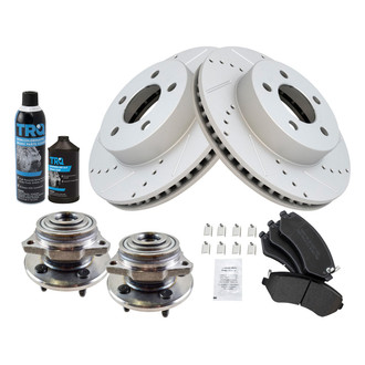 TRQ® - Performance Semi-Metallic Front Brake Kit