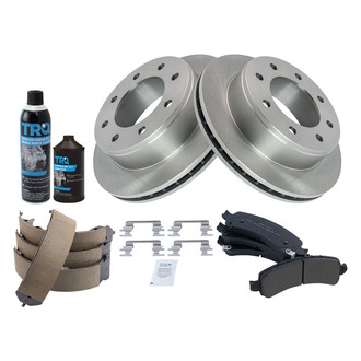 TRQ® - Performance Semi-Metallic Rear Brake Kit