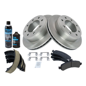 TRQ® - Performance Semi-Metallic Rear Brake Kit