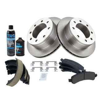 TRQ® - Performance Semi-Metallic Rear Brake Kit