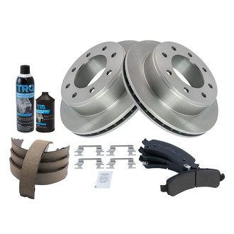 TRQ® - Performance Semi-Metallic Rear Brake Kit