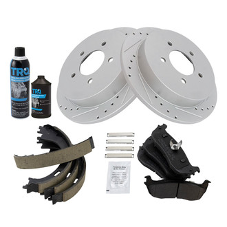 TRQ® - Performance Semi-Metallic Rear Brake Kit