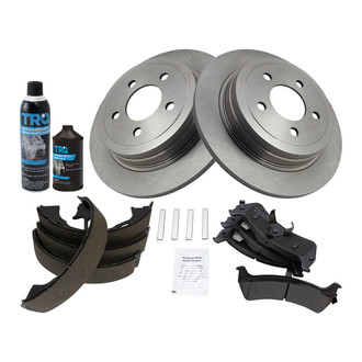 TRQ® - Performance Semi-Metallic Rear Brake Kit