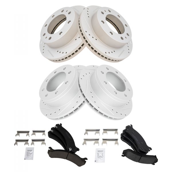 TRQ® - Performance Ceramic Front and Rear Brake Kit