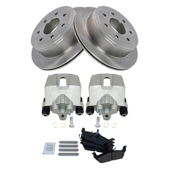 TRQ® - Performance Ceramic Rear Brake Kit with Calipers