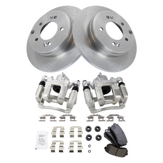 TRQ® - Performance Ceramic Rear Brake Kit with Calipers