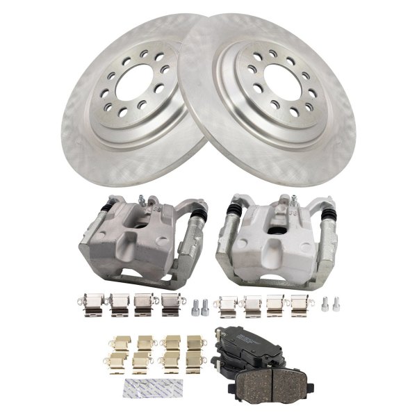 TRQ® - Performance Ceramic Rear Brake Kit with Calipers