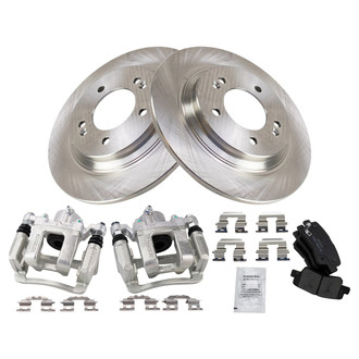 TRQ® - Performance Ceramic Rear Brake Kit with Calipers