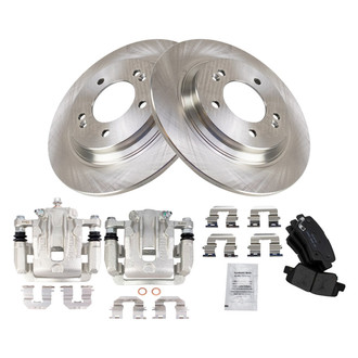 TRQ® - Performance Ceramic Rear Brake Kit with Calipers