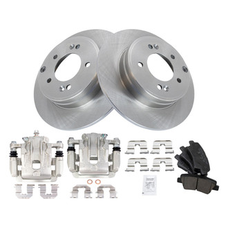 TRQ® - Performance Ceramic Rear Brake Kit with Calipers