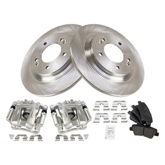 TRQ® - Performance Ceramic Rear Brake Kit with Calipers