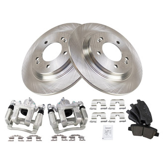 TRQ® - Performance Ceramic Rear Brake Kit with Calipers