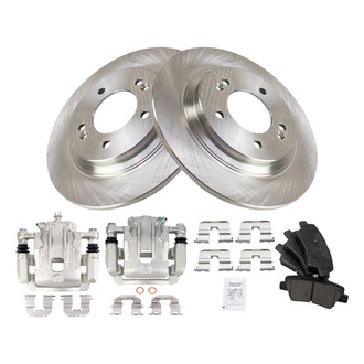 TRQ® - Performance Ceramic Rear Brake Kit with Calipers