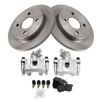 TRQ® - Performance Ceramic Rear Brake Kit with Calipers