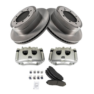 TRQ® - Performance Ceramic Rear Brake Kit with Calipers