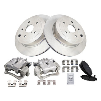 TRQ® - Performance Ceramic Rear Brake Kit with Calipers