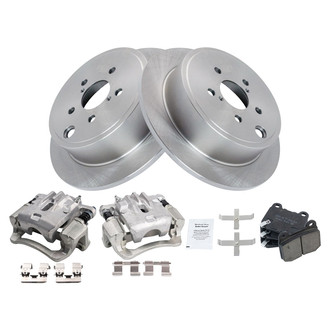 TRQ® - Performance Ceramic Rear Brake Kit with Calipers