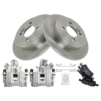 TRQ® - Performance Ceramic Rear Brake Kit with Calipers