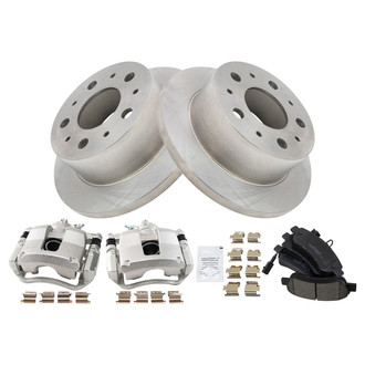 TRQ® - Performance Ceramic Rear Brake Kit with Calipers