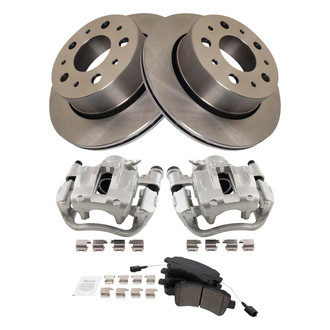 TRQ® - Performance Ceramic Rear Brake Kit with Calipers