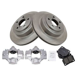 TRQ® - Performance Ceramic Rear Brake Kit with Calipers