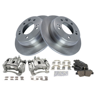 TRQ® - Performance Ceramic Rear Brake Kit with Calipers