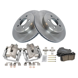 TRQ® - Performance Ceramic Rear Brake Kit with Calipers