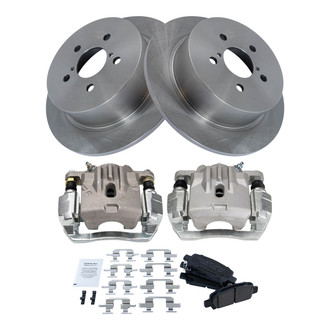 TRQ® - Performance Ceramic Rear Brake Kit with Calipers