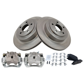 TRQ® - Performance Ceramic Rear Brake Kit with Calipers
