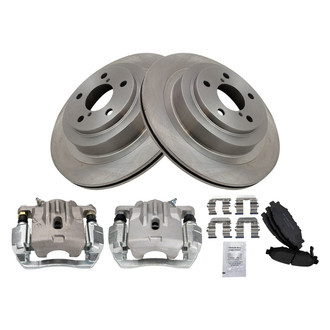 TRQ® - Performance Ceramic Rear Brake Kit with Calipers