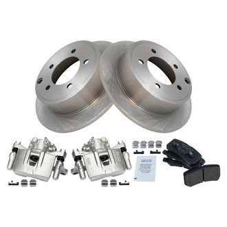 TRQ® - Performance Ceramic Rear Brake Kit with Calipers
