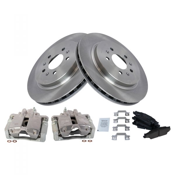 TRQ® - Performance Ceramic Rear Brake Kit with Calipers