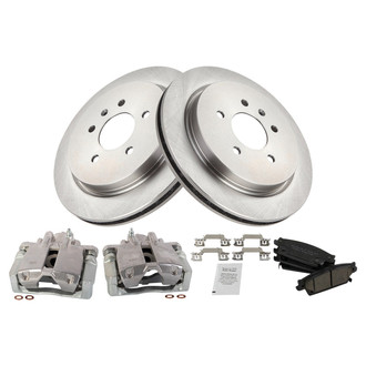 TRQ® - Performance Ceramic Rear Brake Kit with Calipers