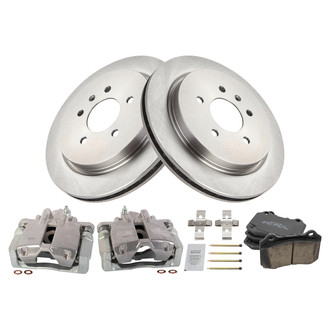TRQ® - Performance Ceramic Rear Brake Kit with Calipers