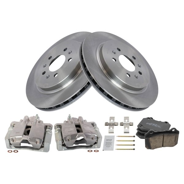 TRQ® - Performance Ceramic Rear Brake Kit with Calipers