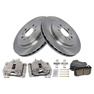 TRQ® - Performance Ceramic Rear Brake Kit with Calipers