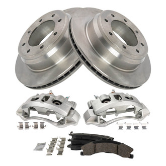 TRQ® - Performance Ceramic Rear Brake Kit with Calipers
