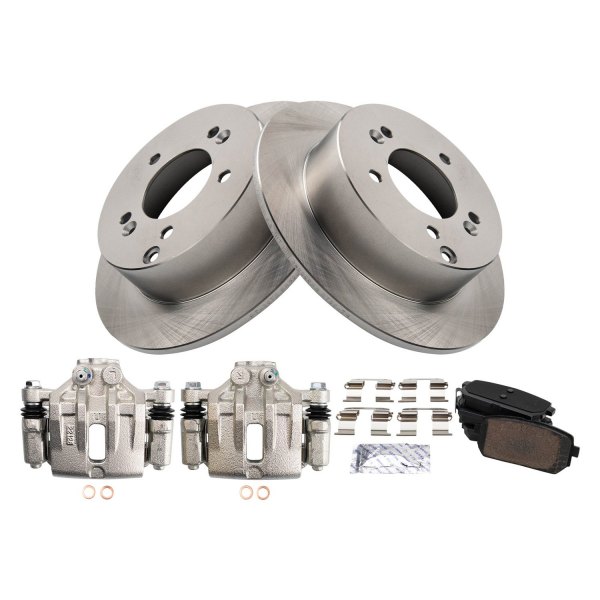 TRQ® - Performance Ceramic Rear Brake Kit with Calipers