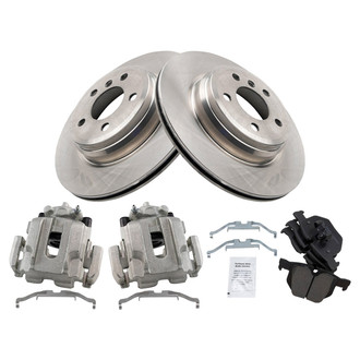 TRQ® - Performance Ceramic Rear Brake Kit with Calipers