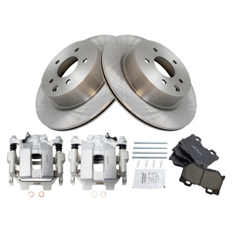 TRQ® - Performance Ceramic Rear Brake Kit with Calipers