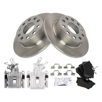 TRQ® - Performance Ceramic Rear Brake Kit with Calipers