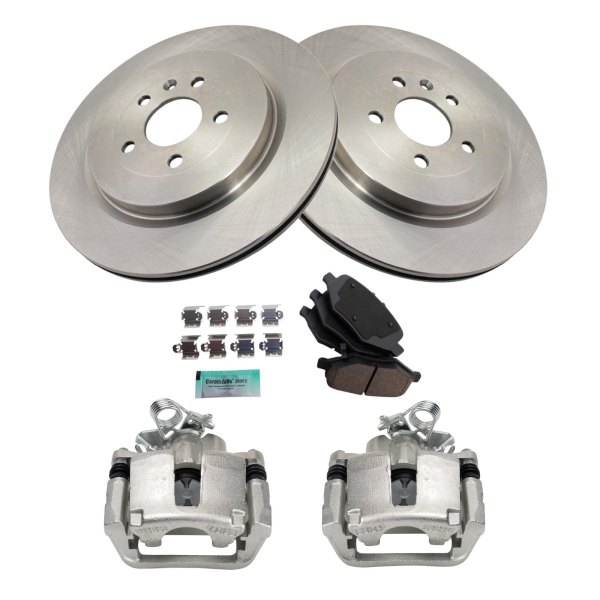 TRQ® - Performance Ceramic Rear Brake Kit with Calipers