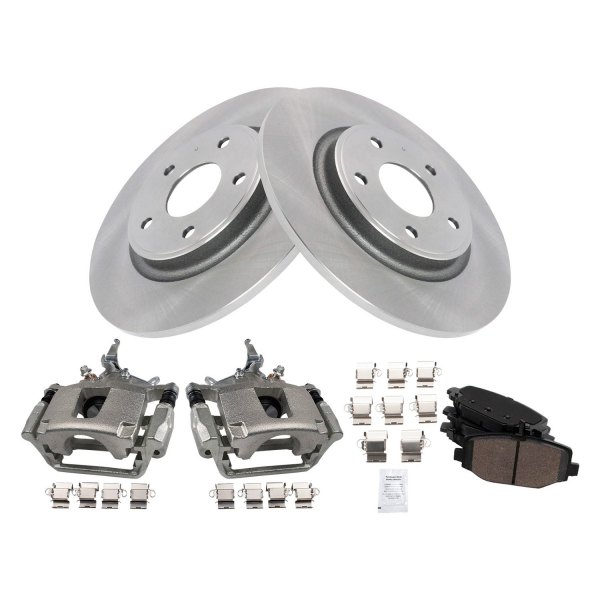 TRQ® - Performance Ceramic Rear Brake Kit with Calipers