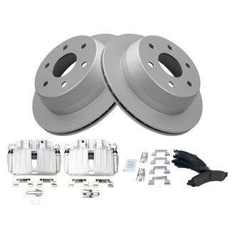 TRQ® - Performance Ceramic Rear Brake Kit with Calipers