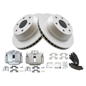 TRQ® - Performance Ceramic Rear Brake Kit with Calipers